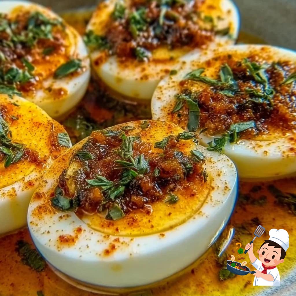 Easy Cajun Boiled Eggs Keto-Friendly