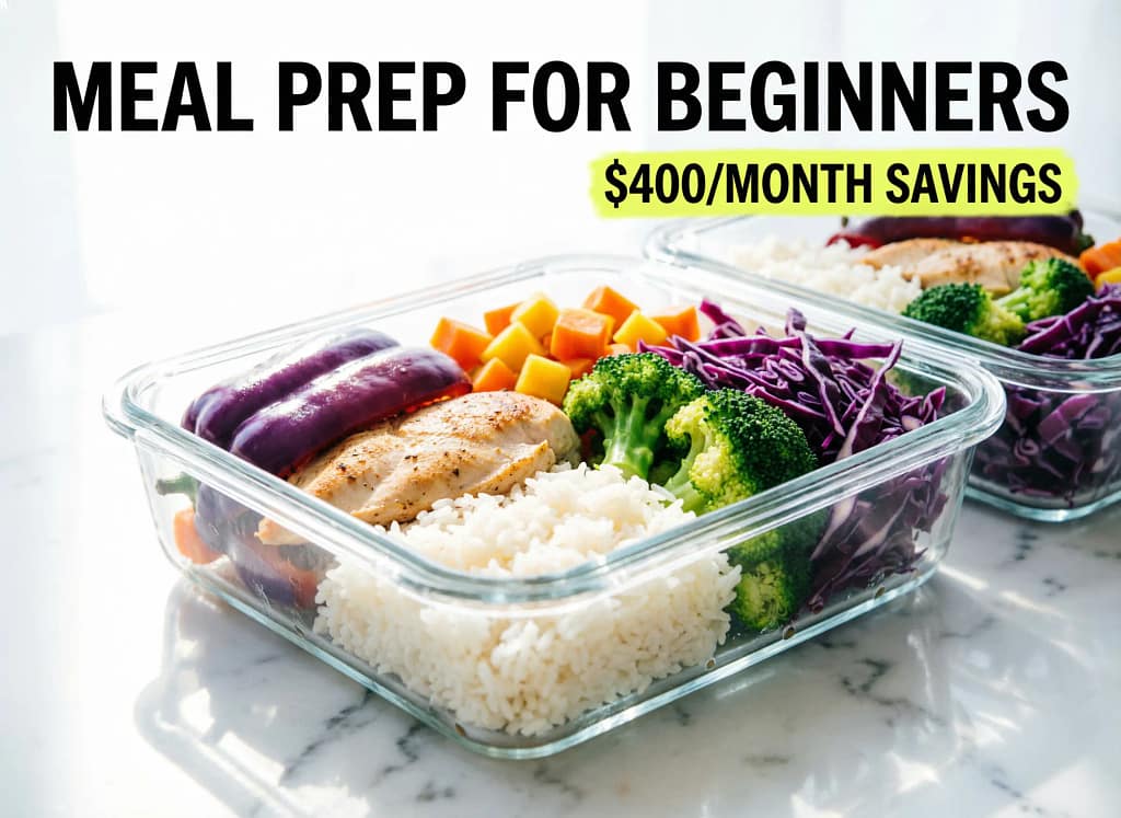 Meal Prep for Beginners: 5 Steps to Save $400/Month on Food
